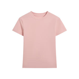 T-shirt à manches courtes à col rond, coupe droite, ajusté, décontracté et amincissant, avec logo personnalisé OEM - Product Image 6