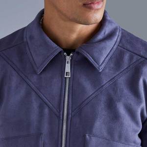 Veste de baseball de qualité supérieure pour hommes, classique, printemps-hiver, vente en gros de cuir, daim vintage, respirant, vêtements de travail - Product Image 5