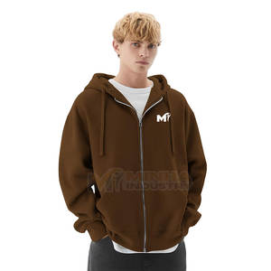 Sweat à capuche oversize avec fermeture éclair, style décontracté et ample, style streetwear, sweat à capuche oversize avec fermeture éclair - Product Image 1