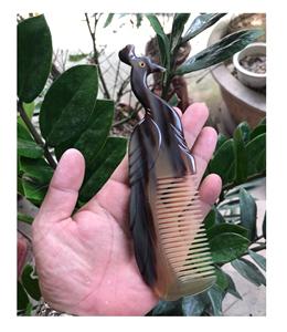 Usine Viet Nam Produits populaires de haute qualité Peigne à cheveux en corne Peignes à poignée en corne de buffle Top produits faits à la main - Product Image 5