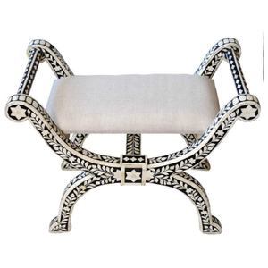 Taburetes de lujo con incrustaciones de hueso, muebles elegantes de decoración para el hogar, taburetes de madera, almacenamiento de cocina, sillas únicas para sala de estar y oficina - Product Image 5