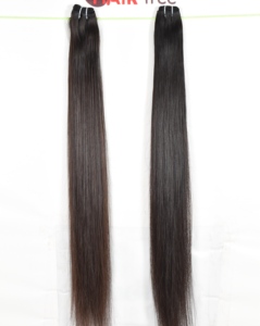 Pas cher Indien Droite Remy Cheveux Humains Bundles Raw Indian temple Humain Naturel Couleur Noir Tissage Cuticule Aligné Bundle Cheveux - Product Image 4