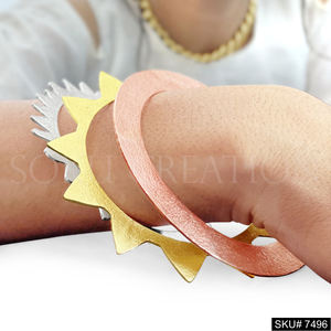 <b>Gold</b> Plated Handmade Designer Statement Bangle Round And Star Shape Bangle Wholesale Adjustable Brass Wire <b>Bracelets</b> <b>Gold</b> - Product Image 2