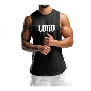 Vente en gros Logo personnalisé Gym débardeur hommes séchage rapide respirant été vêtements de sport Muscle Fit vêtements d'entraînement musculation coton - Product Image 2