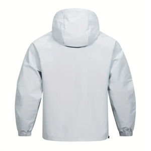 Veste décontractée de style urbain coupe ample meilleur produit de qualité Les hommes portent une veste coupe-vent de sport à capuche à demi-fermeture éclair PAR AMAZING INDUSTRIES - Product Image 2