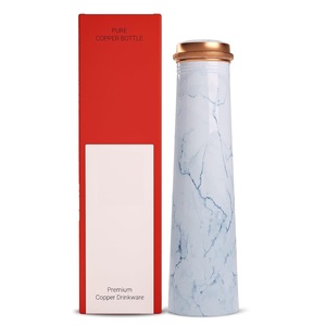Botella de agua de cobre recién lanzada Ayurvédica para mesa de comedor, dormitorio, oficina, uso para hervir agua al mejor y más barato precio - Product Image 3