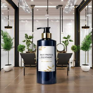 Lotion lissante pour cheveux à la kératine hydrolysée, aux aminos et à l'extrait de bambou brésilien, parfum frais et herbal - Product Image 1