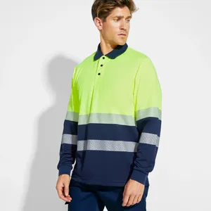 Polo ad Alta Visibilità VEGA LS, Articolo Promozionale per Ambienti ad Alta Visibilità - Product Image 3