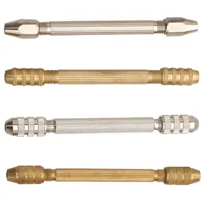 Double Ended Pin Vise with 2 Reversible Collets Four Jaws for Twist Drills for Jewellery Making, Watch making Multi Vice Tools