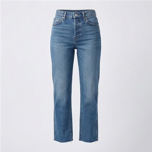 Últimos Jeans de Mezclilla Lavados a Color Personalizados para Mujer, Cómodos y Elegantes, en Oferta, Jeans Rectos Casuales de Noche para Mujer, Pantalones de Moda - Product Image 1