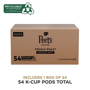Peet's Coffee, Dark Roast Keurig K-Cup Pods, 100% Arabica Coffee - French Roast 54 Count - Product Image 6