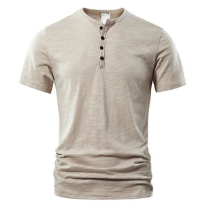 Stock de ropa a granel, ropa mixta, paca de ropa usada, camiseta informal de manga corta de Color sólido para hombres, camisetas de alta calidad para hombres - Product Image 1
