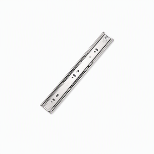 Glissière de tiroir à roulement à billes en acier, rail à 3 volets, quincaillerie de meuble pour tiroir de placard - Product Image 2
