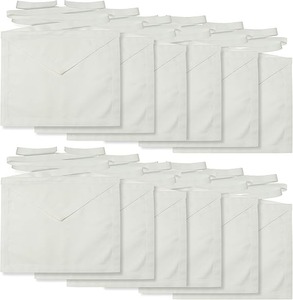 Tabliers maçonniques en toile de coton pour candidats et apprentis - Lot de 12 pièces Type de tissu Toile - Product Image 1