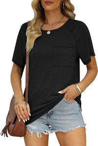 T-shirt de longueur moyenne pour femmes Dernières manches courtes à imprimé ample Mode Plus Size T-shirt pour femmes Vêtements - Product Image 3