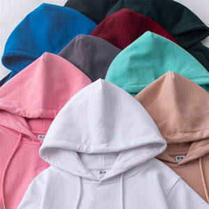 Moda algodón poliéster Unisex hombres mujeres OEM Logo personalizado Casual en blanco liso Sudadera con capucha pulóver Sudadera con capucha sudaderas con capucha - Product Image 5