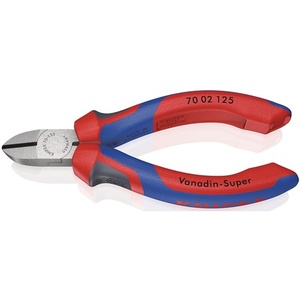 Cisaille latérale KNIPEX 125 mm avec tête polie et poignées multi-composants, coupe jusqu'à 1,5 mm - Product Image 1