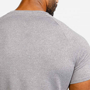T-shirt de sport pour homme à col rond personnalisé - Coton/Polyester, séchage rapide et respirant, streetwear décontracté - Product Image 4