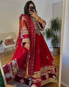 Vestido Kuchi afgano Vintage hecho a mano bordado tradicional Pashtun cultura vestido Casual para mujer ropa de Festival - Product Image 2