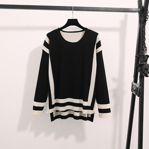 Conjunto Casual de Punto de Lana de Color Sólido y Corte Regular para Otoño, Conjunto de Pantalones Anchos y Jersey para Mujer - Product Image 4