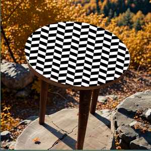 Tendance Émail Imprimé À La Main Table D'appoint pour Salon Personnalisé Arabe Table D'appoint pour Salon Prix de gros - Product Image 4