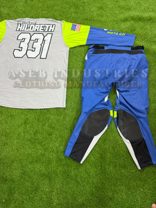 Traje de Motocross Estampado, Ropa Deportiva de Poliéster Resistente, Cortavientos, Transpirable, Cómodo, Movimiento Flexible, Protección Robusta - Product Image 3