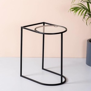 Iron Metal <b>Table</b> With Glass Top Accent <b>Side</b> <b>Tables</b> <b>Set</b> for Living Room and Home Furniture High Quality <b>Side</b> <b>Table</b> - Product Image 3