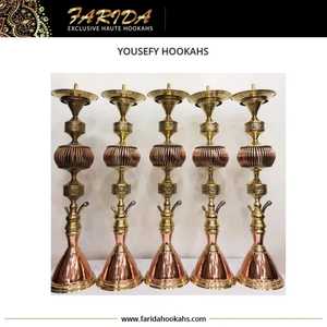 Mini Narguile de Latón de Edición Limitada Farida, Laca de Lujo, Martillado, Único, Modelo Yusufy - Product Image 4