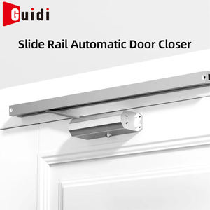 Cierrapuertas Hidráulico de Aluminio Oculto para Puertas Superiores, Retenedor de Apertura, Cierrapuertas Automático, Cierrapuertas Oculto para Puertas Correderas - Product Image 1