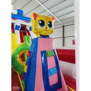 Grand parc d'attractions gonflable extérieur avec toboggan robot gonflable - Product Image 6