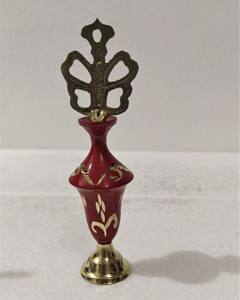 Caja de delineador de Ojos de latón de estilo tradicional para mujer, bote de almacenamiento de polvo de ojos Natural, contenedor de maquillaje de Metal de estilo religioso Surmedani M - Product Image 3