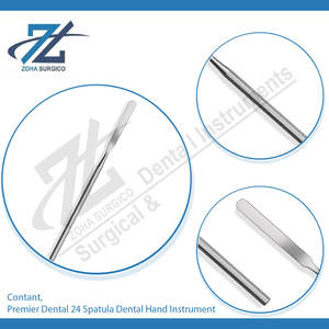 Premier <b>Dental</b> 24 Spatula Manual <b>Dental</b> Hand Instrument CE Certified Surgical Handle Reusable <b>Dental</b> Scaler Kit - Product Image 4