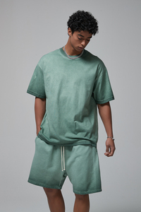 Camiseta Personalizada Unisex de Felpa Sólida 100% Algodón, Corte Regular, con Serigrafía Lisa y Logotipo Personalizado - Product Image 4