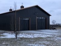 Bâtiment préfabriqué en acier à construction rapide, hangar préfabriqué pour vaches/chevaux/moutons