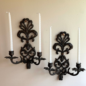 Nuevas llegadas Portavelas de metal de calidad superior Hecho a mano Soporte de vela de metal Artículo de decoración montado en la pared - Product Image 3