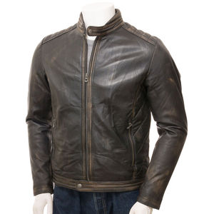 แจ็กเก็ตหนังลำลองในเมืองมีโลโก้ด้านหน้าสำหรับเครื่องแต่งกายประจำวันสำหรับฤดูหนาวกันน้ำและเป็นมิตรกับสิ่งแวดล้อม - Product Image 3