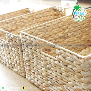 PRODUIT CHAUD Panier rectangulaire en jonc de mer avec couvercle Une solution de rangement polyvalente pour chaque maison - Product Image 4