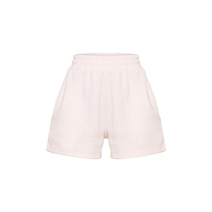 Pantalones cortos de verano de felpa de algodón para mujer, logotipo personalizado, estampado de pantalla, deportes, correr, cordón en la cintura, transpirables y cómodos - Product Image 1