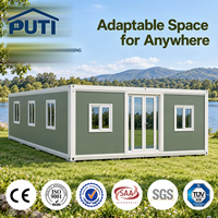 Maison conteneur écologique extensible de 20, 30 ou 40 pieds, isolée et pliable, pour complexe forestier et retraite naturelle