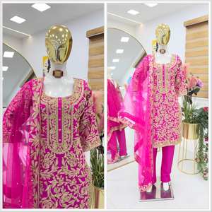 FABZONE Salwar Kameez vintage indien pakistanais pour femmes adultes, Bolly Lehenga Choli, vêtements de fête - Product Image 6