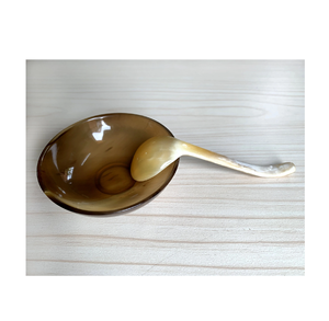 ชามเขาควายชาม100% เกรดพรีเมี่ยมชามเสิร์ฟฮอร์นแท้ออกแบบได้ตามต้องการ - Product Image 3