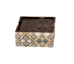 Ensemble de dessous de verre imprimés en MDF Dessous de plat Ensemble de dessous de verre imprimés en MDF de qualité standard fabriqué en Inde - Product Image 1