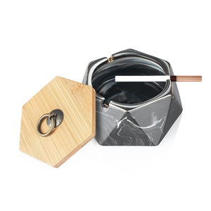 Cendrier de conception classique Marbre de forme ronde personnalisé avantageux au meilleur prix - Product Image 6