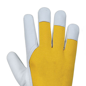 ถุงมือประกอบโลโก้สำหรับผู้ชายถุงมือหนังวัวถุงมือทำงาน - Product Image 5