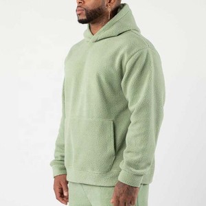 Sudadera con Capucha de Forro Polar Sherpa 100% para Hombre de Hosten Greek Enterprises, Transpirable, con Diseño de Bolsillo Bordado, Personalizable OEM - Product Image 2