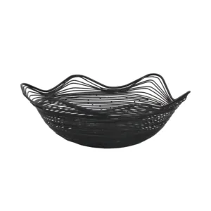 Cesta de fruta de hierro duradera y elegante con diseño vintage para almacenamiento y decoración de cocina para precio de venta de exportación - Product Image 2