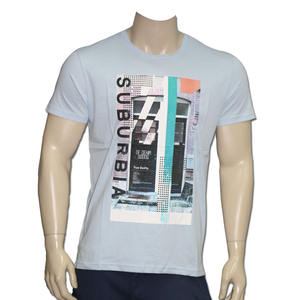 เสื้อยืดสำหรับผู้ชายเสื้อยืดผ้าฝ้าย100% 160 GSM สำหรับผู้ชายขายส่งโลโก้ที่กำหนดเอง - Product Image 1