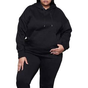 Custom Factory Adult Hooded Long Sleeve Breathable Plus Size Cotton Fleece Sweatshirt Women's Embroidered Winter <b>Summer</b> - Product Image 4