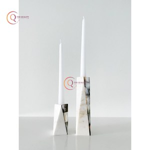 Handmade Rectangular Marble <b>Candle</b> Jar And <b>Stand</b> Unique Home Hotel Restaurant Decorative Other <b>Candle</b> Holders White Color - Product Image 2