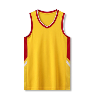 Camiseta de baloncesto sin mangas cómoda de ajuste regular y número personalizado corto impreso transpirable para deportes de verano - Product Image 2
